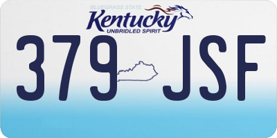 KY license plate 379JSF