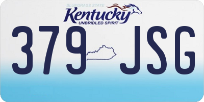 KY license plate 379JSG