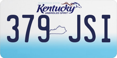KY license plate 379JSI