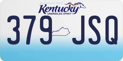 KY license plate 379JSQ