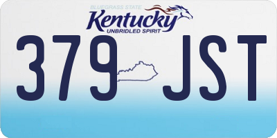 KY license plate 379JST