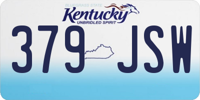 KY license plate 379JSW