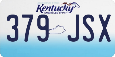 KY license plate 379JSX