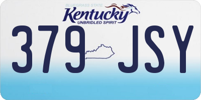 KY license plate 379JSY
