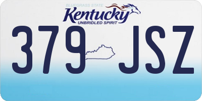 KY license plate 379JSZ