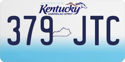 KY license plate 379JTC