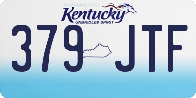 KY license plate 379JTF