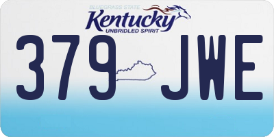 KY license plate 379JWE