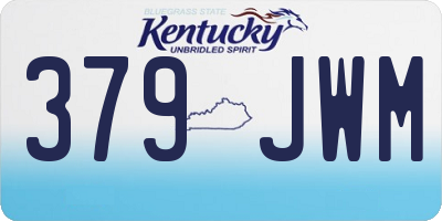 KY license plate 379JWM