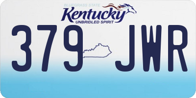 KY license plate 379JWR
