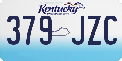 KY license plate 379JZC