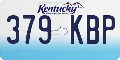 KY license plate 379KBP