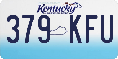 KY license plate 379KFU