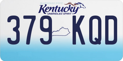 KY license plate 379KQD