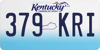 KY license plate 379KRI