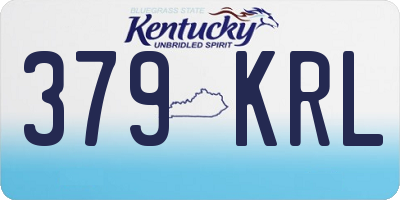 KY license plate 379KRL