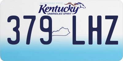 KY license plate 379LHZ