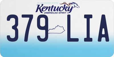 KY license plate 379LIA