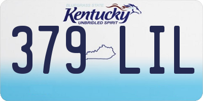 KY license plate 379LIL