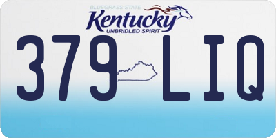 KY license plate 379LIQ