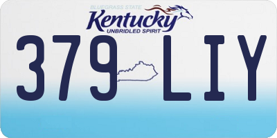KY license plate 379LIY
