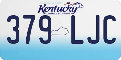KY license plate 379LJC