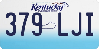 KY license plate 379LJI