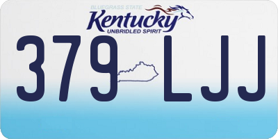 KY license plate 379LJJ