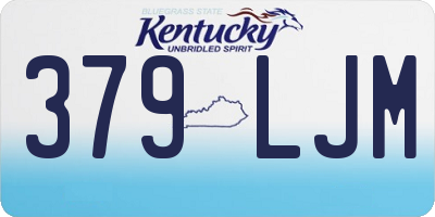KY license plate 379LJM