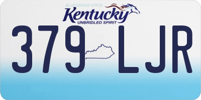 KY license plate 379LJR