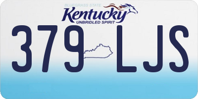KY license plate 379LJS