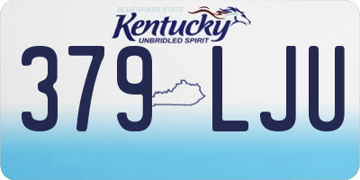 KY license plate 379LJU