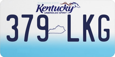 KY license plate 379LKG
