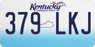 KY license plate 379LKJ