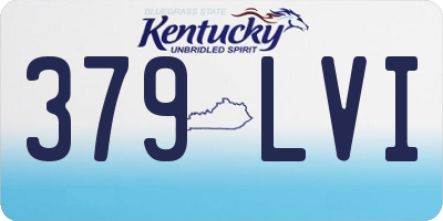 KY license plate 379LVI