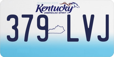 KY license plate 379LVJ