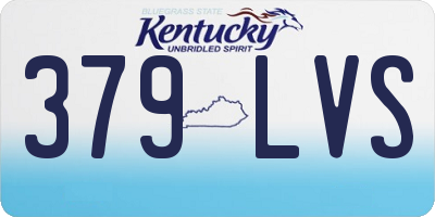 KY license plate 379LVS