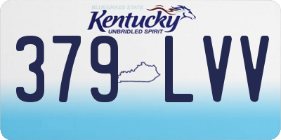 KY license plate 379LVV