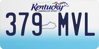 KY license plate 379MVL