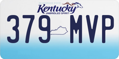KY license plate 379MVP