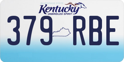 KY license plate 379RBE