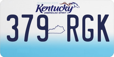 KY license plate 379RGK