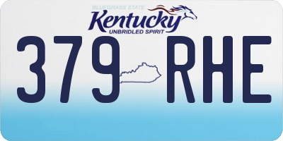 KY license plate 379RHE