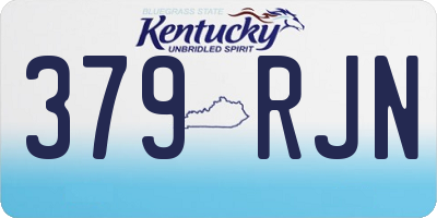 KY license plate 379RJN