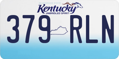 KY license plate 379RLN