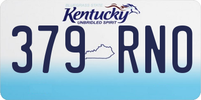 KY license plate 379RNO