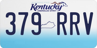 KY license plate 379RRV