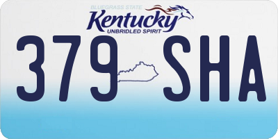 KY license plate 379SHA