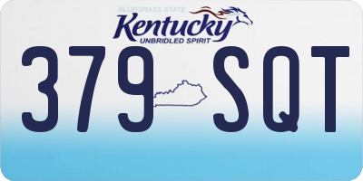 KY license plate 379SQT