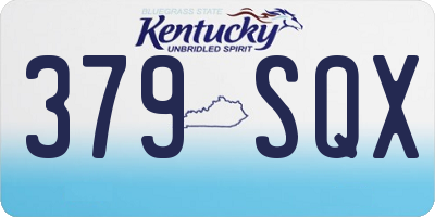 KY license plate 379SQX